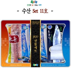제주수산-SET 11호- 옥돔(대) 3미+갈치(대) 3미+고등어살(특) 10팩 선물가방